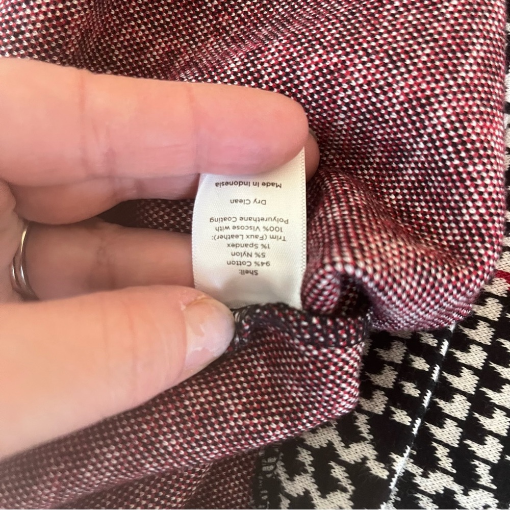 Classic houndstooth pattern knee-Length straight skirt-12P - Picture 7 of 12